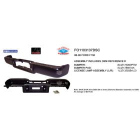 Ford Pickup Lightduty 2006-2008 Rear Step Bumper Assembly - FO1103137DSC