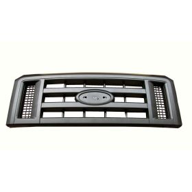 2008-2019 Ford Econoline Van Grille- Black - FO1200509-2