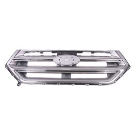 Grille Assembly- Mat Blk W/ Gray Mldg- W/ Chrome Frame- W/O Camera- Se/ Sel/ Titanium Models Oem# Ft4Z8200Aa