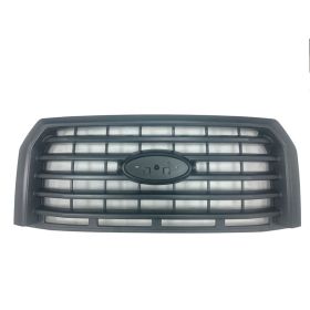 2015-2017 Ford Pickup- F150 Grille Assembly- Primed- W/ Front Camera- 5 Bar Billet Style- Capa Certified - FO1200581-2