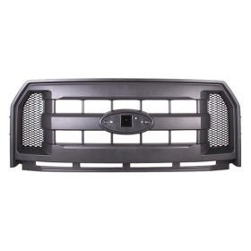 2015-2017 Ford Pickup- F150 Grille Assembly- Black- 3 Bar Style- Capa Certified - FO1200583-2