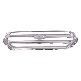2017-2019 Ford Escape Grille Assembly- Gloss Silver W/ Chrome- Se/Titanium Models- W/O Sport Appearance Pkg- Capa Certified - FO1200593-2