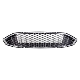 2017-2018 Ford Fusion Grille Black Mesh W/Chrome Frontame Exclude Sport - OEM# HS7Z8200BA - FO1200595-3