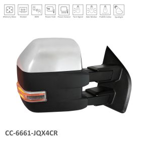 Ford Pickup F150 2015-2018 Passenger Side Power Door Mirror - FO1321520 OEM# FL3Z17682AG