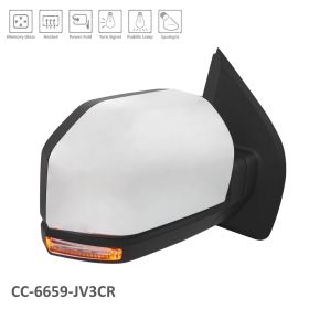 Ford Pickup F150 2015-2018 Passenger Side Power Door Mirror - FO1321527 OEM# FL3Z17682LA/FL3Z17682LB