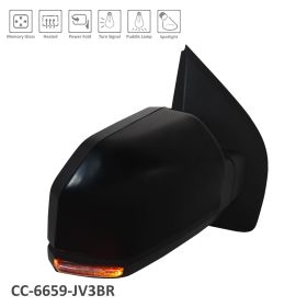 Ford Pickup F150 2015-2018 Passenger Side Power Door Mirror - FO1321531 OEM# FL3Z17682KAPTM