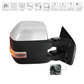 Ford Pickup F150 2015-2018 Passenger Power Side Door Mirror - FO1321573 OEM# FL3Z17682AJPFM