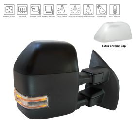 Ford Pickup Superduty 2017-2019 Passenger Side Power Tow Door Mirror - FO1321611 OEM# HC3Z17682AA/HC3Z17D742BAPTM/HC3Z17D742CA