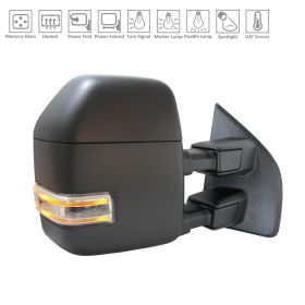 Ford Pickup F150 2018-2019 Passenger Side Power Tow Door Mirror - FO1321640