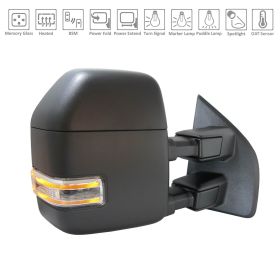Ford Pickup F150 2018-2019 Passenger Side Power Tow Door Mirror - FO1321641