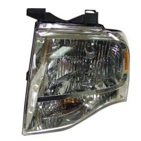 2007-2014 Ford Expedition Head Lamp Driver Side Chrome Bezel HQ - OEM# 7L1Z13008BB - FO2502226-3