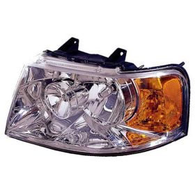 2003-2006 Ford Expedition Head Lamp Passenger Side Chrome W/O Off Road Pkg HQ - OEM# 6L1Z13008AA - FO2503181-3