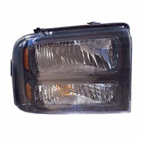 2005-2007 Ford Pickup F450 Superduty Head Lamp Passenger Side Black Bezel W/Harley-Davidson Pkg HQ - OEM# 6C3Z13008CB - FO2503224-3