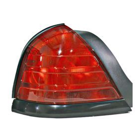 2000-2011 Ford Crown Victoria Tail Lamp Driver Side (Black Moulding-2 Bulb-Red) HQ - OEM# 8W7Z13405A - FO2800160-3