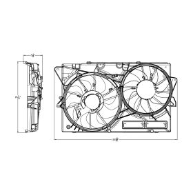 Ford Explorer Police Interceptor 2013-2019 Rad/cond Fan Asm - FO3115210