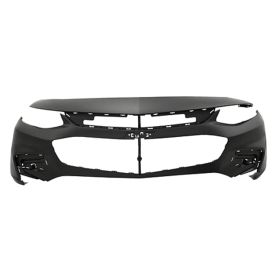 2016-2018 Chevrolet Malibu Front Bumper Cover- Primed- W/O Led Drl- W/O Park Assist- W/O Parallel Park Assist- L/Ls Models - GM1000997-2