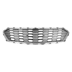 2017-2018 Chevrolet Cruze Hatchback Grille Front Center Black W/Chrome Moulding W/O Rs-Pkg Ls/Lt/L Models - OEM# 23504350 - GM1036174-3