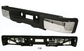 2007-2010 Chevrolet Silverado 2500 / 3500 Rear Step Bumper Assembly- Chrome Ends- W/ Sensor-  -2 Rear Tires - GM1103151-2