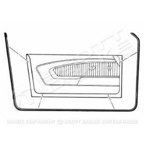 1964-1966 Ford Mustang Driver And Passenger Side Pair Of Door Weatherstrips