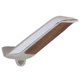1965-1966 Ford Mustang Driver Side Woodgrain Inside Door Handle For Models With Pony Interior - Goodmark Brand - GMK3020441652L