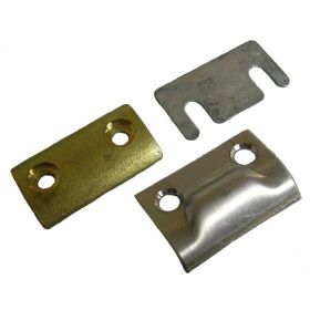 1968-1972 PONTIAC TEMPEST 3-Piece Door Jamb Striker Plate Set For Convertible Models - GMK403260668S