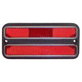 1969-1972 GMC SUBURBAN (GMC) Driver Or Passenger Side Rear Red Marker Light Assembly With Chrome - GMK414362569
