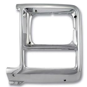 Chevrolet Blazer (fullsize) 1980 Driver Side Chrome Head Light Bezel For Trucks With Square Head-light - GMK414406080L