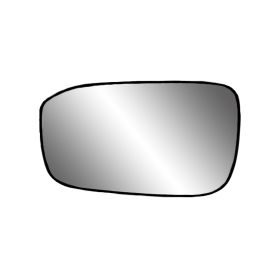 Honda Accord Sedan 2003-2007 Driver Side Door Mirror Glass Assembly [encased In Backing] - HO1324103