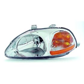 Honda Civic Coupe 1996-1998 Driver Side Head Light Lens And Housing - HO2502110 OEM# 33151S01305