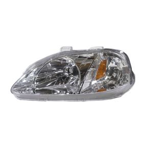 Honda Civic Coupe 1999-2000 Driver Side Head Light Assembly - HO2502113 OEM# 33151S01A02