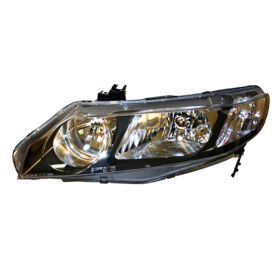 Honda Civic Hybrid 2006-2011 Driver Side Head Light Lens And Housing - HO2502127