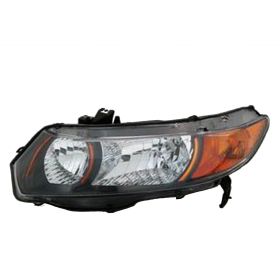 2006-2009 Honda Civic Coupe Head Lamp Driver Side 6 Speed 2.0L HQ - OEM# 33151SVBA01 - HO2502133-3