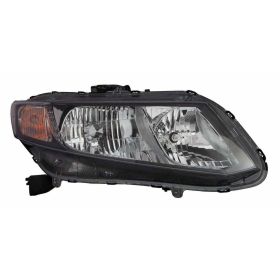 2013 Honda Civic Hybrid Passenger Side Halogen Head Light Assembly - Best Value ® - HO2503150