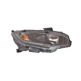 Honda Civic Sedan 2018 Passenger Side Halogen Headlight Assembly - HO2503198