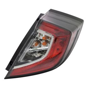Honda Civic Hatchback 2017-2021 Passenger Side Outer Tail Light Assembly - HO2805116 OEM# 33500TGGA01
