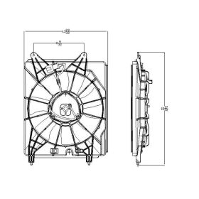 Honda Element 2007-2011 Condenser Fan Assembly 2.4l L4 - HO3113125