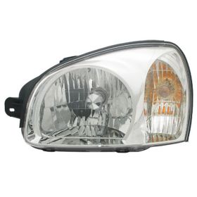 2003-2006 Hyundai Santa Fe Head Lamp Driver Side Frontom 7/14/03 HQ - HY2502134-3