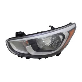 2015-2017 Hyundai ACcent Hatchback Head Lamp Driver Side Halogen W/O Led HQ - OEM# 921011R710 - HY2502192-3