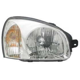 2003-2006 Hyundai Santa Fe Head Lamp Passenger Side Frontom 7/14/03 HQ - HY2503134-3