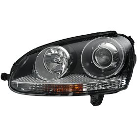 Volkswagen Jetta (type 5) 2006-2009 Driver Side Hid Type Headlight Lens And Housing - KEYVW2502133