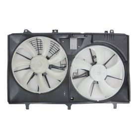 Lexus Rx350 2013-2015 Radiator And Condenser Fan Assembly With Two Fans Side By Side-with Control Module - LX3115138 OEM# 1671131441/163610P160/163610P150/1636323050