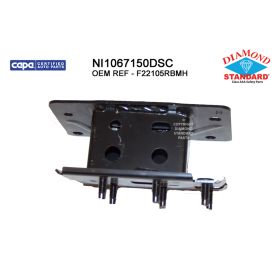 2018-2020 Nissan Kicks Front Bumper Impact Bar Bracket, Rh (Passenger Side)- Steel - NI1067150-2