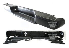 2005-2019 Nissan Frontier- Pickup Rear Step Bumper Assembly- Grey - NI1103115-2