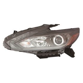 2016-2018 Nissan Altima Head Lamp Driver Side Led W/Doorl/Smoked Bezel HQ - OEM# 260609HS3B - NI2502243-3