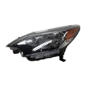 2017-2019 Nissan Versa Hatchback Head Lamp Driver Side Halogen W/Black Bezel HQ - OEM# 260609ME0A - NI2502257-3