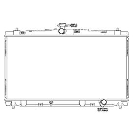 Toyota Camry 2012-2017 Radiator For Models With 2.5 Liter L4 - RAD13269