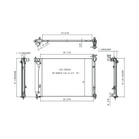 Hyundai Sonata 2015-2019 Radiator - RAD13457