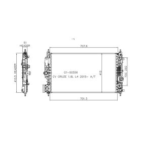 Buick Cascada 2016-2019 Radiator - RAD13509