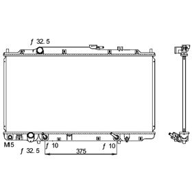 Honda Pilot 2001-2002 Radiator - RAD2417