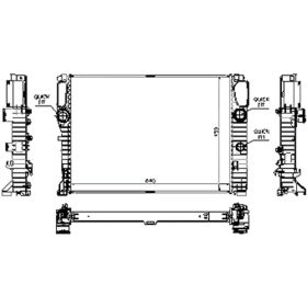 Mercedes Cls63 2006 Radiator - RAD2907